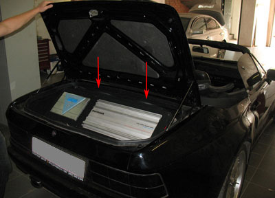 установка автозвука porsche